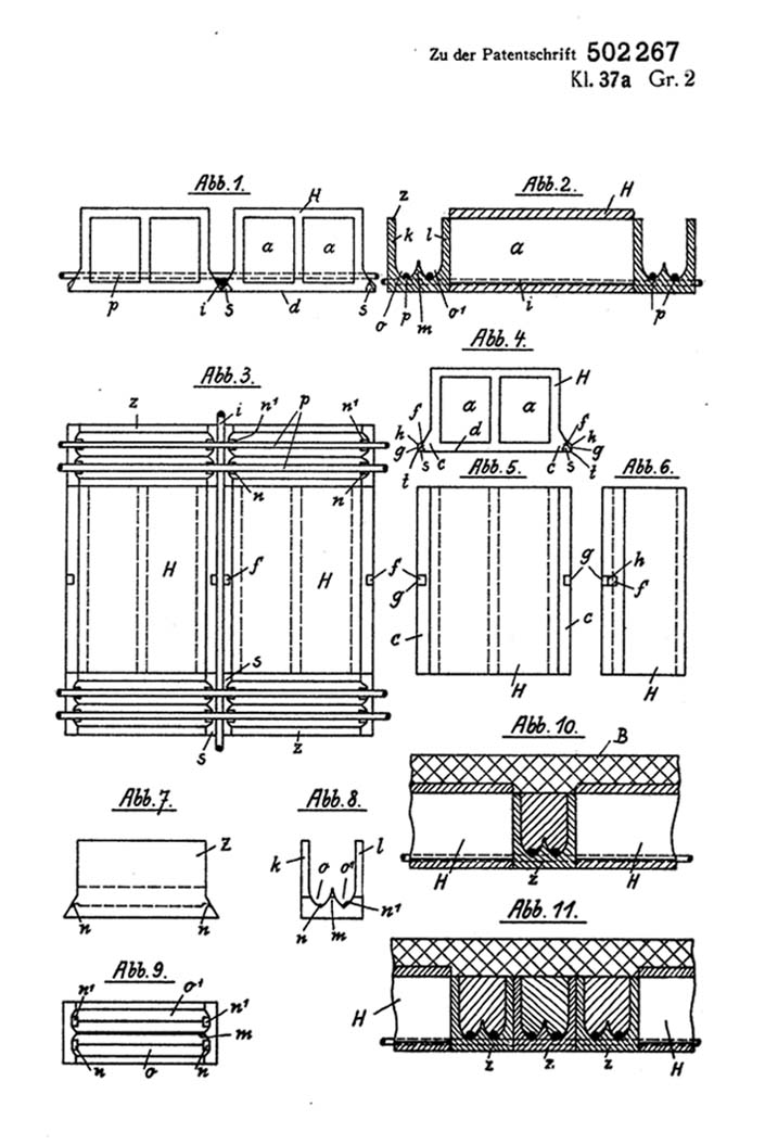 Patent Steineisendecke